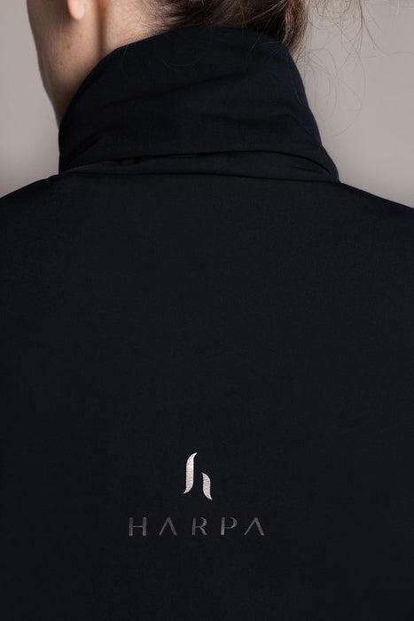 Harpa Stehkragen Jacke mit Zipp Schwarz & Navy