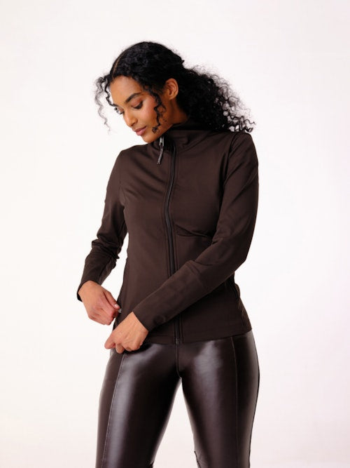 PS of Sweden Mae Sweatjacke Dark Brown