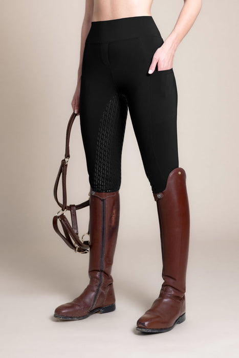 Harpa Elastische Reithose Schwarz & Pink