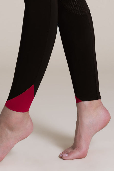 Harpa Elastische Reithose Schwarz & Pink