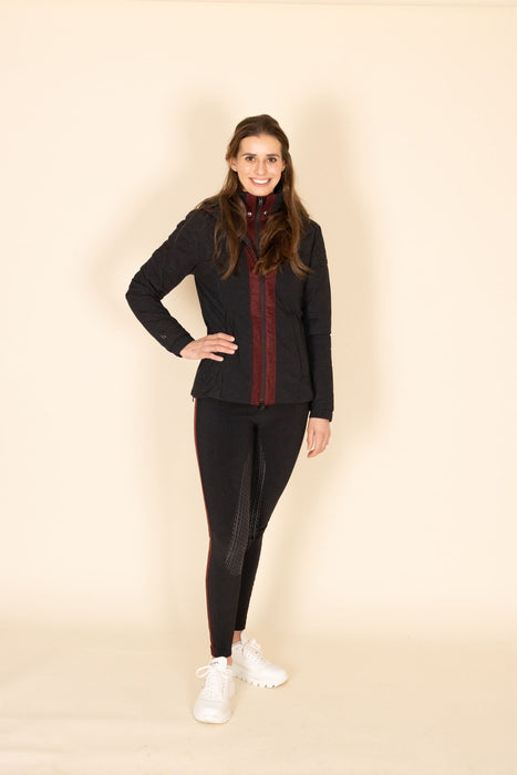 Winterjacke schwarz/bordeaux Harpa