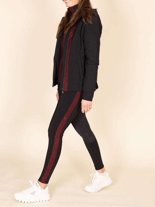 Winterjacke schwarz/bordeaux Harpa