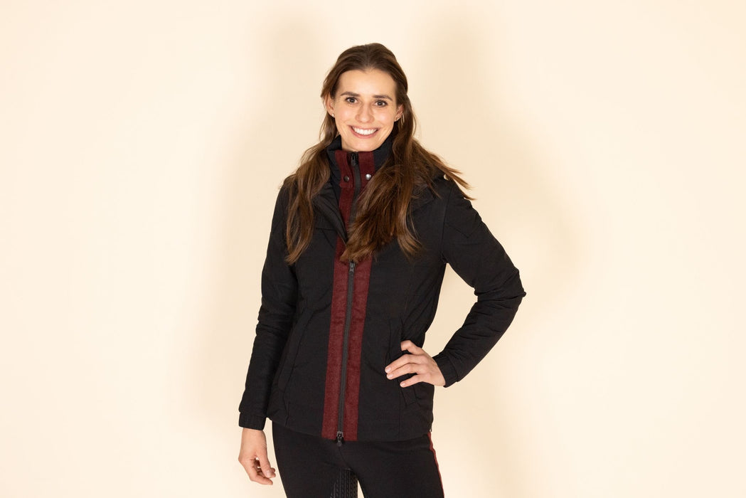 Winterjacke schwarz/bordeaux Harpa