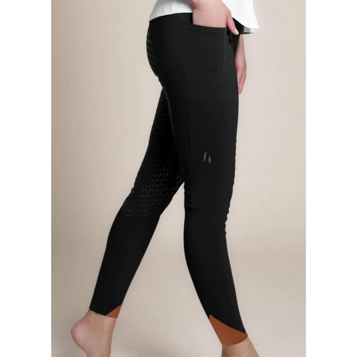 Harpa Elastische Reithose Schwarz & Yam